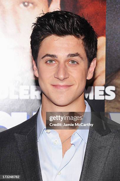 Actor David Henrie attends the "Grown Ups 2" New York Premiere at AMC Lincoln Square Theater on July 10, 2013 in New York City.