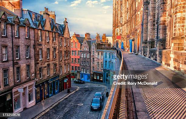 above west bow - edinburgh scotland stock pictures, royalty-free photos & images