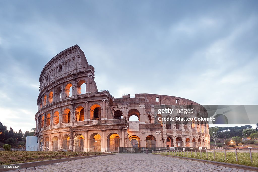 Colosseum at sunrise, Rome, Italy