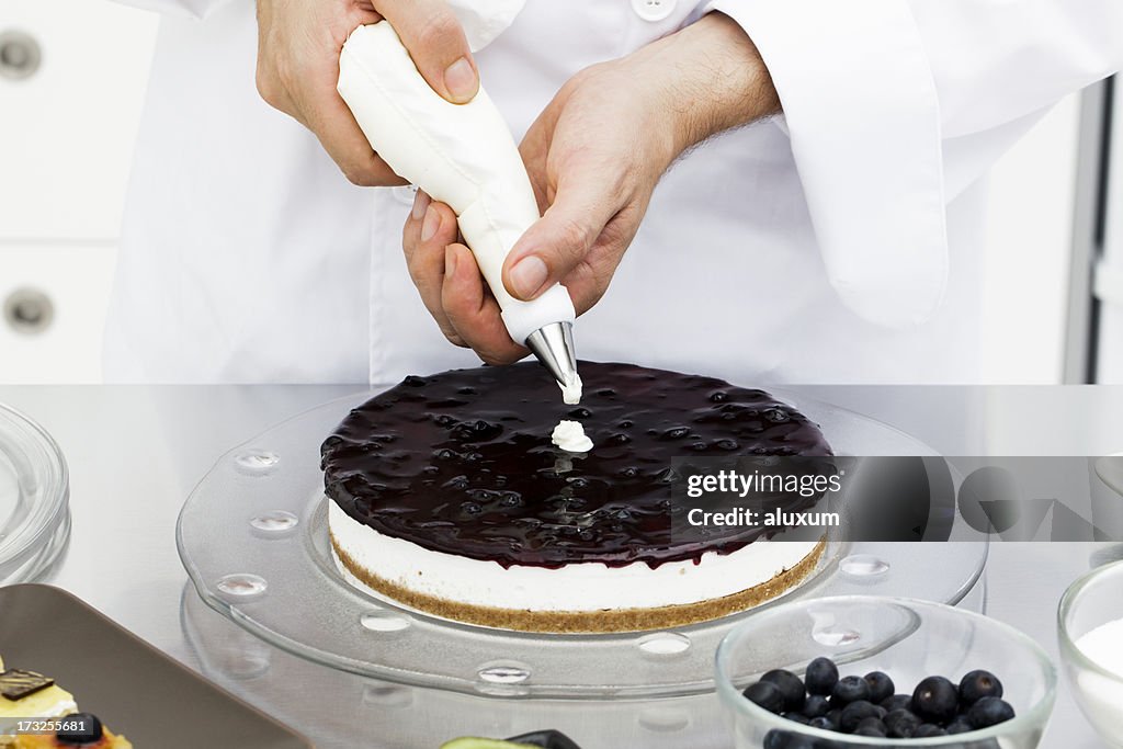 Chef di preparare Torta