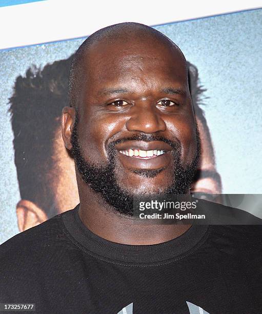 Basketball Player Shaquille O'Neal attends the "Grown Ups 2" New York Premiere at AMC Lincoln Square Theater on July 10, 2013 in New York City.
