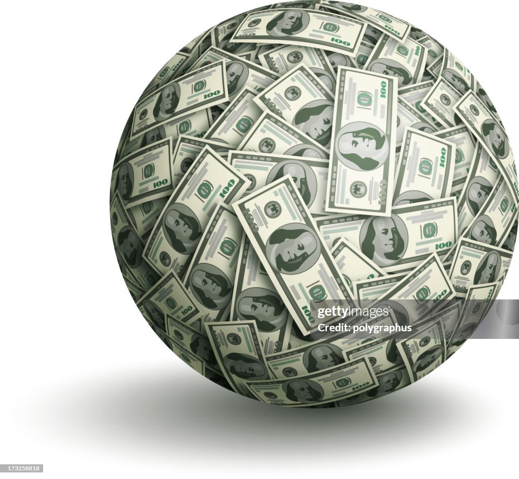 Vector dollar ball