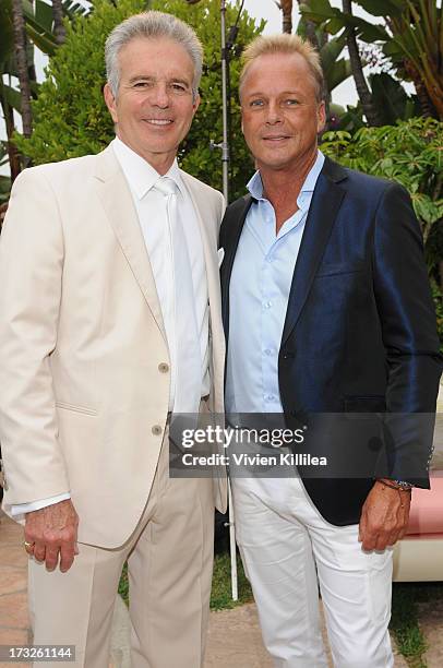 Tony Denison and Michael Hogg attend Gen:A And Michael Hogg Presents The Summer Soiree Of Season And The Agenostic Man Book Launch at Beverly Hills...