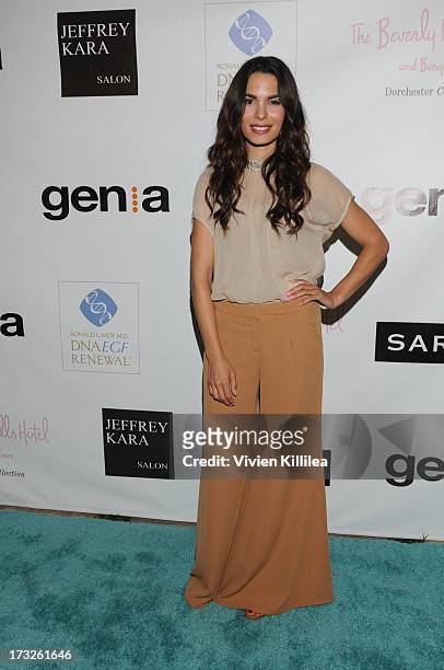 Nadine Velazquez attends Gen:A And Michael Hogg Presents The Summer Soiree Of Season And The Agenostic Man Book Launch at Beverly Hills Hotel on July...