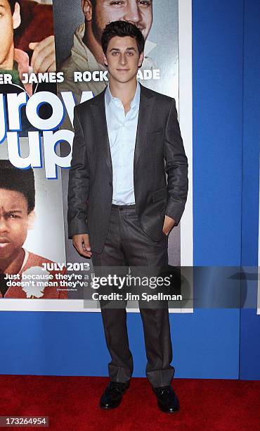 David Henrie attends the "Grown Ups 2" New York Premiere at AMC Lincoln Square Theater on July 10, 2013 in New York City.