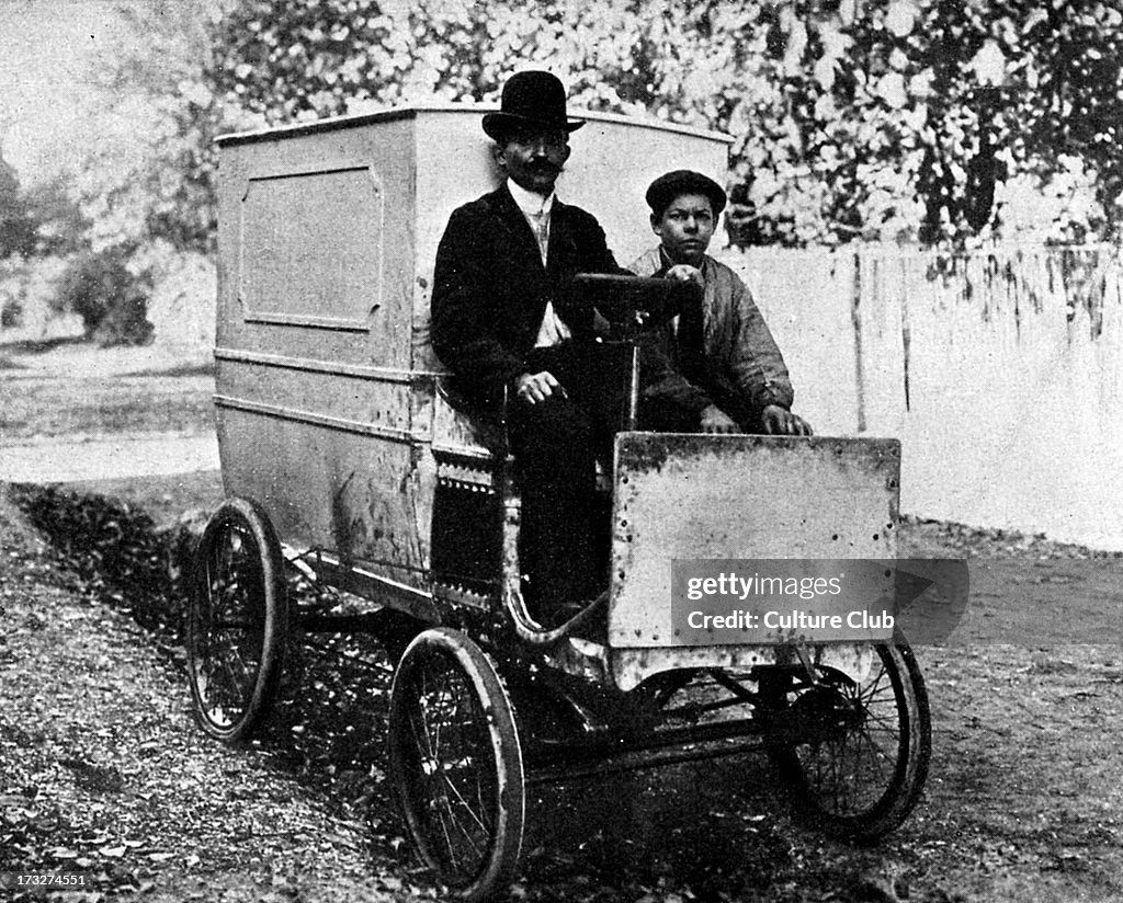 First Van The first van by Renault brothers, early 20th century. News Photo ...