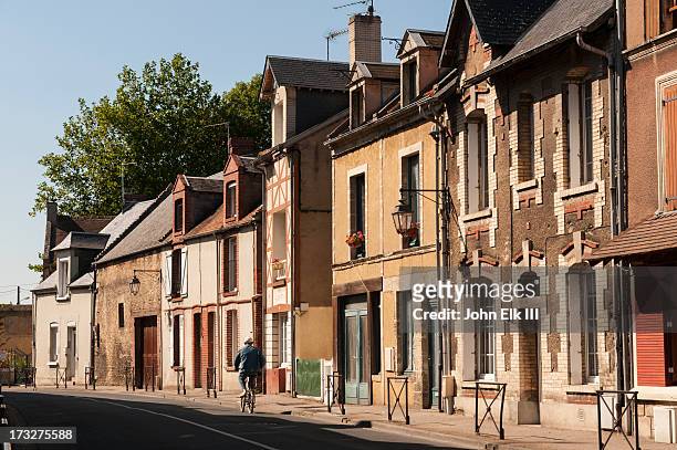 ouistreham row houses - ouistreham stock pictures, royalty-free photos & images