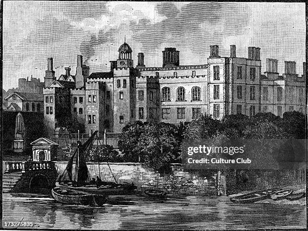 Old Somerset House, London, c.1540s. Built by Edward Seymour, 1st Duke of Somerset. A man of many enemies, prior to completion, he was executed, and...