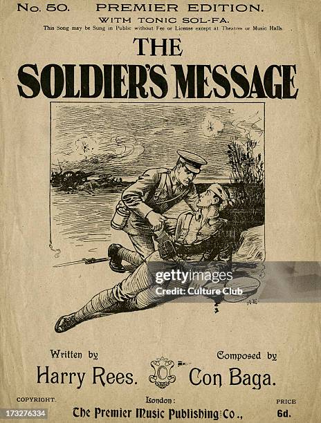 Harry Rees Osu The Soldier 's Message - World War I song written by Harry Rees and ...
