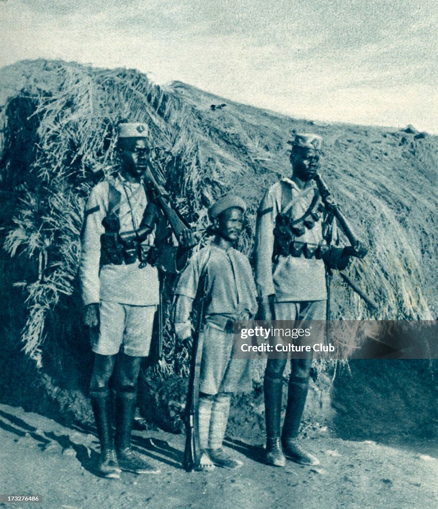 Soldiers in British East Africa during World War I