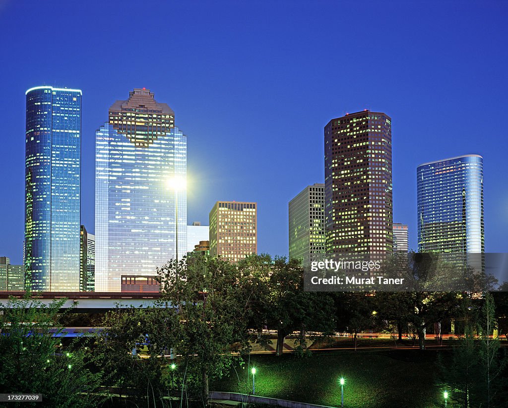 Cityscape of a Texas city