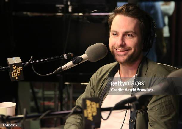 Actor Charlie Day visits 'The Opie & Anthony Show' at SiriusXM Studios on July 11, 2013 in New York City.