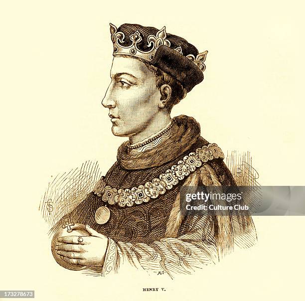 Henry V of England. Reigned from 1413 until his death. Recognised for military successes during the Hundred Years War and victory at the Battle of...