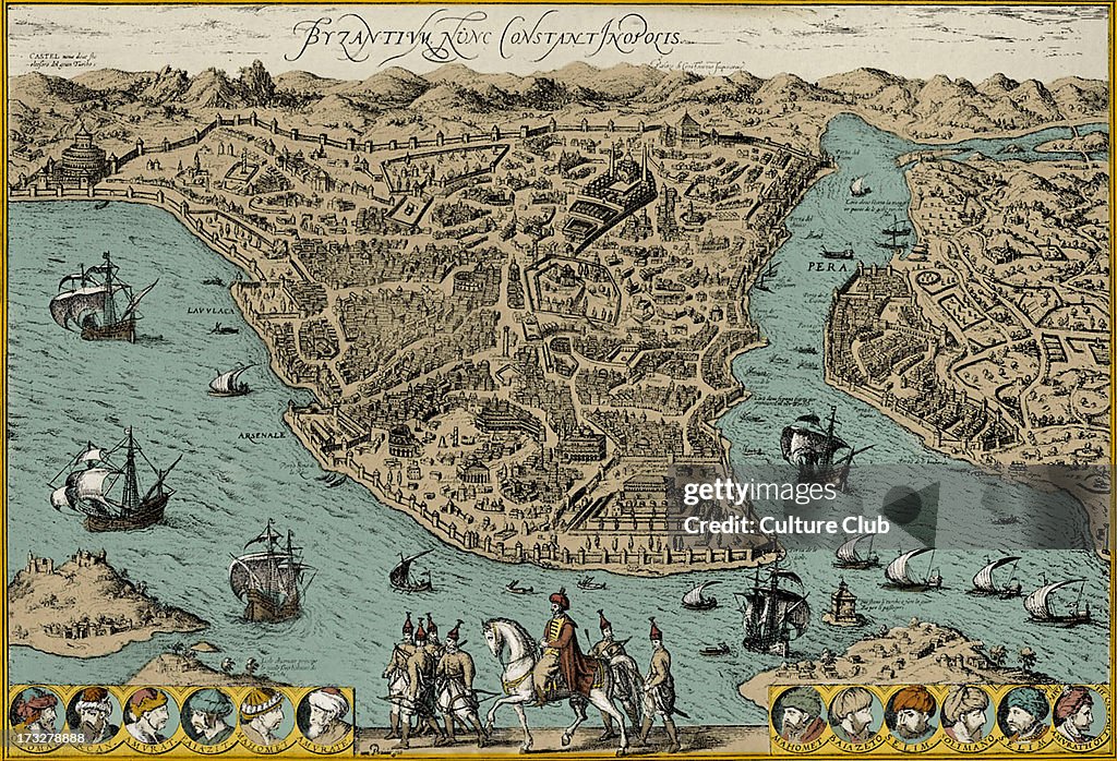 Map of Constantinople