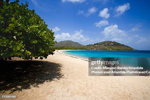 beach of long bay - san salvador stockfoto's en -beelden