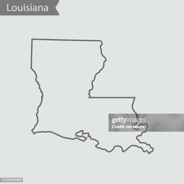 louisiana map - louisiana vector stock illustrations