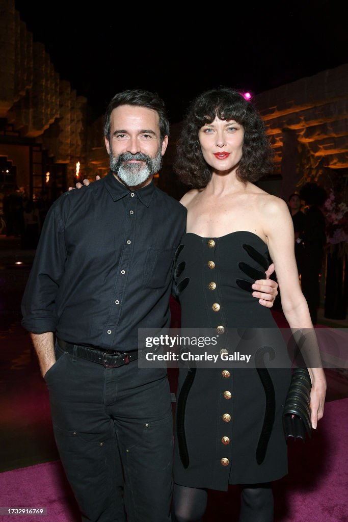Schiaparelli Artistic Director Daniel Roseberry and Shalom Harlow
