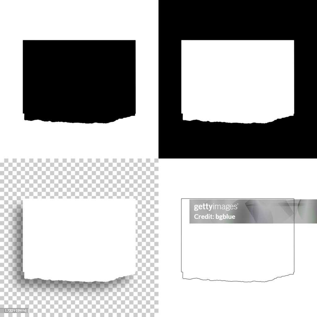 Buffalo County, Nebraska. Maps for design. Blank, white and black backgrounds