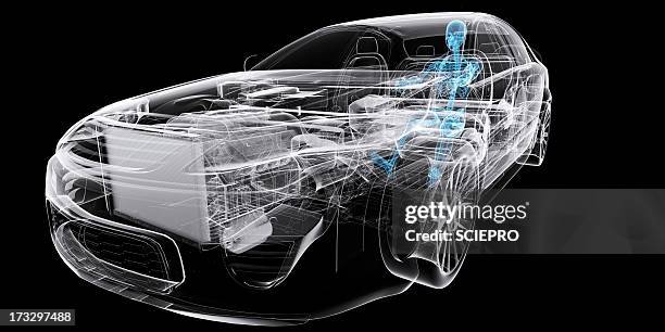 car with driver, artwork - translucent stock illustrations