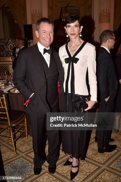 Alex Hitz and Amy Fine Collins attend Fashion Group International's 39th Annual Night of Stars at The Plaza on October 17, 2023 in New York.