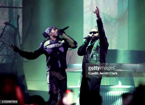 Metro Boomin and NAV attend Amazon Music Live Concert Series 2023 on October 12, 2023 in Los Angeles, California.