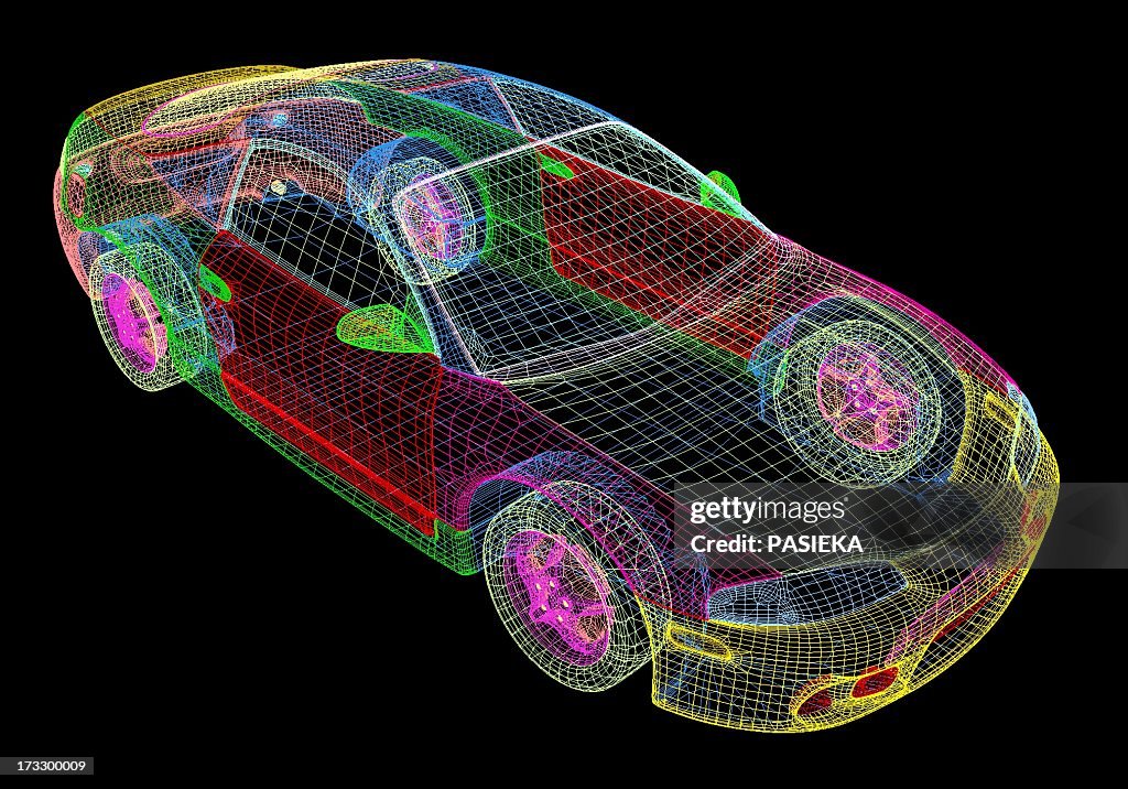 Computeraided Design Of A Car High-Res Vector Graphic - Getty Images