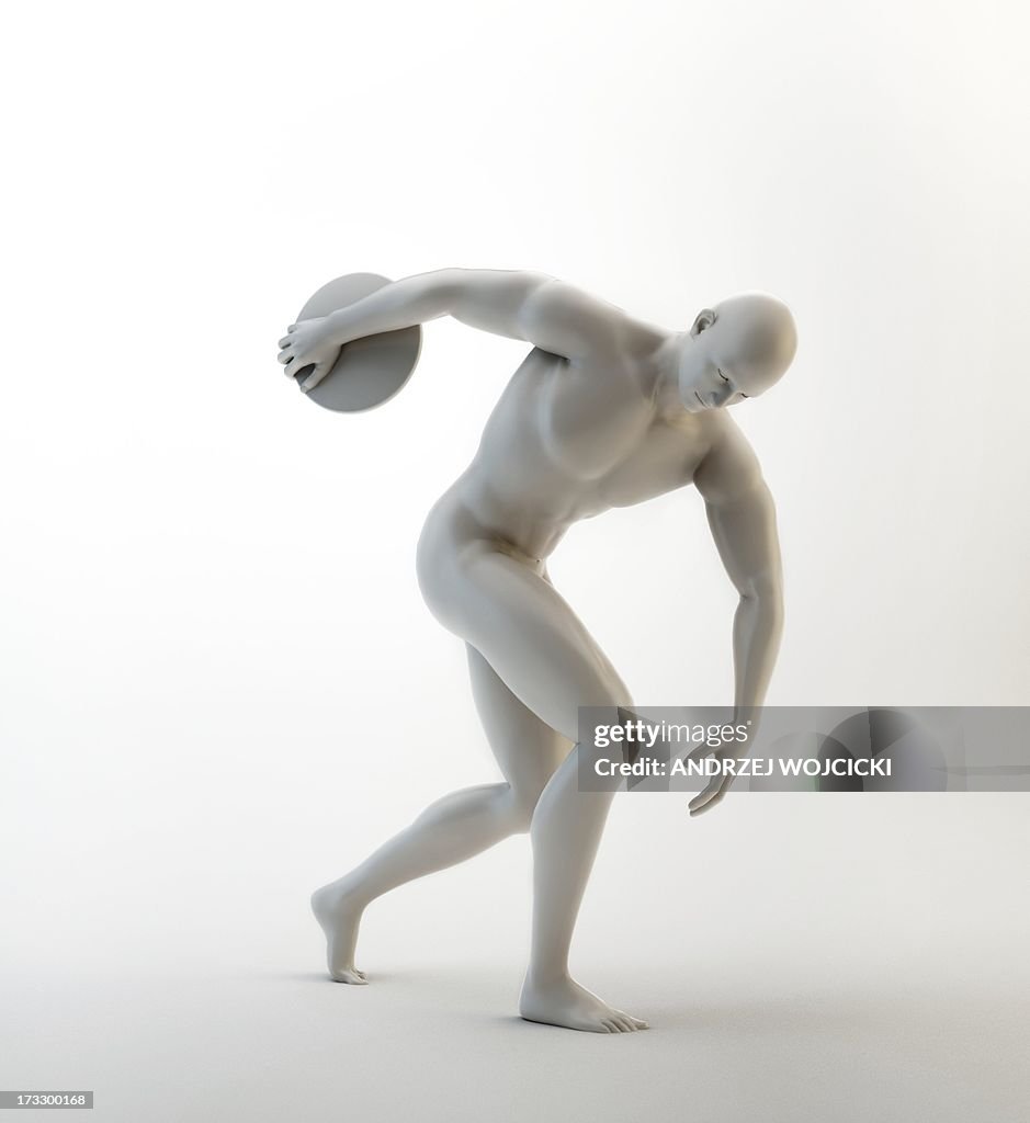 Discus thrower, artwork