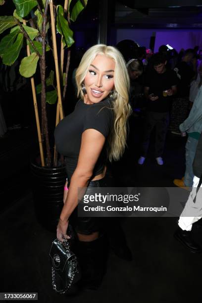 La Demi attends the Le Bon Argent By Floyd Mayweather Presents Passes' Lucypalooza Sponsored By Flex & Betr on October 12, 2023 in Los Angeles,...