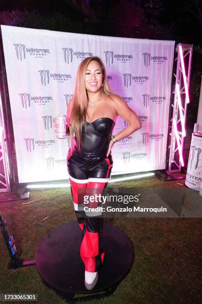 Guest attends the Le Bon Argent By Floyd Mayweather Presents Passes' Lucypalooza Sponsored By Flex & Betr on October 12, 2023 in Los Angeles,...