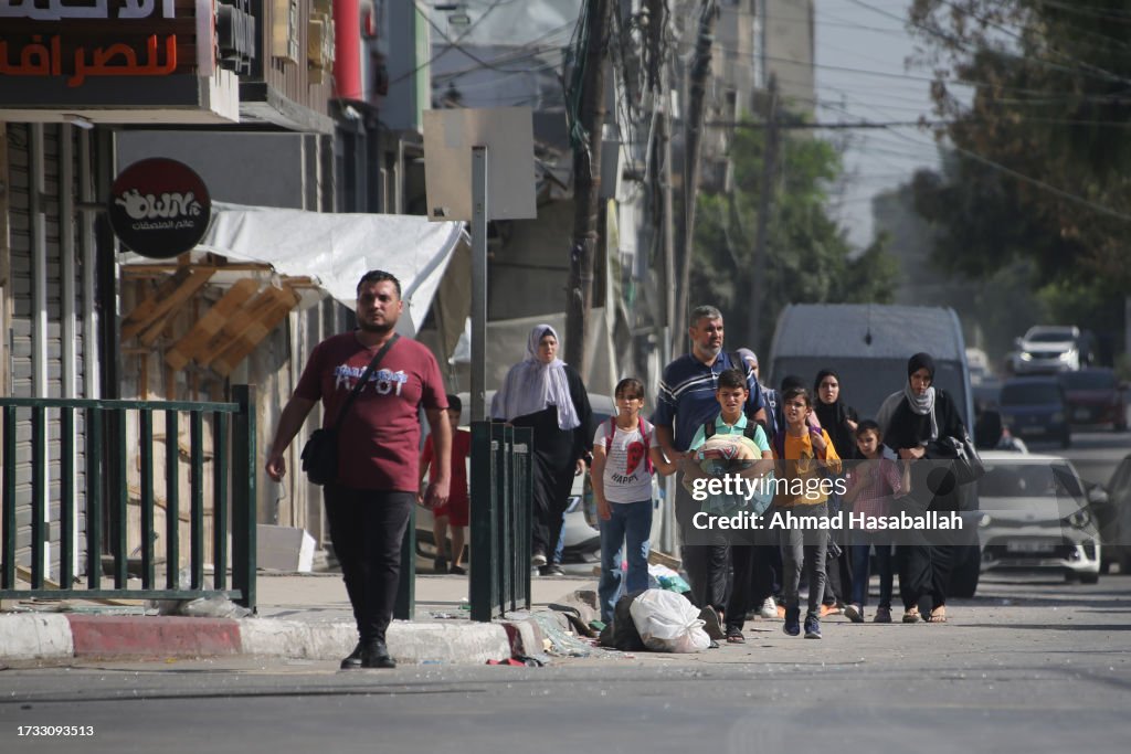 Gaza Comes Under Sustained Bombardment By Israel After Hamas Attacks