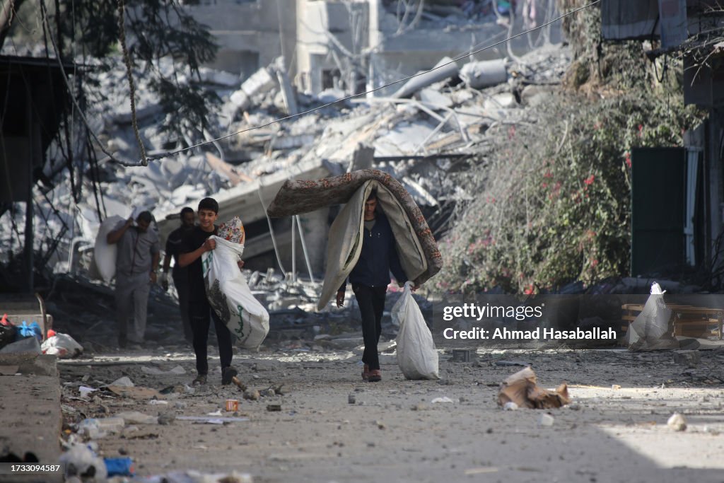 Gaza Comes Under Sustained Bombardment By Israel After Hamas Attacks