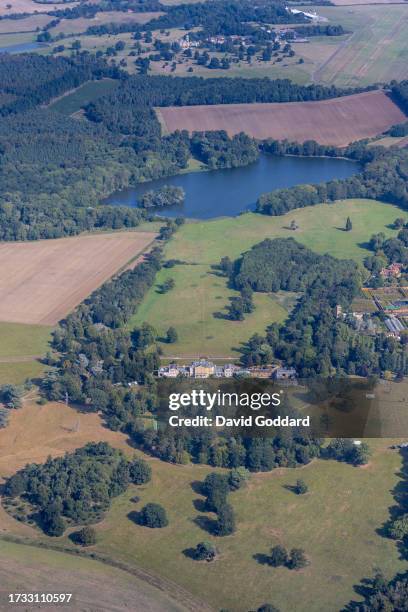 In an aerial view, Southill Park on September 11 in Bedford, United Kingdom.