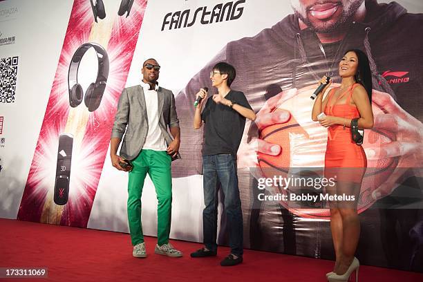 Dwyane Wade attends his 3-D Headphones Launch Event presented by Fanstang at InTime Mall on July 11, 2013 in Hangzhou, China.