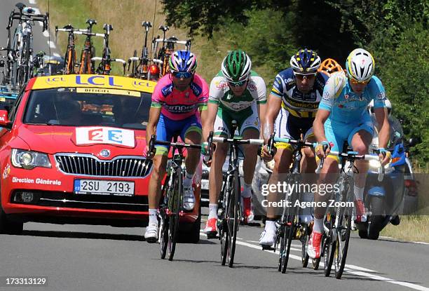 Breakaway during Stage 11 of the Tour de France on Wednesday 10 July Avranches to Mont-Saint-Michel, France.