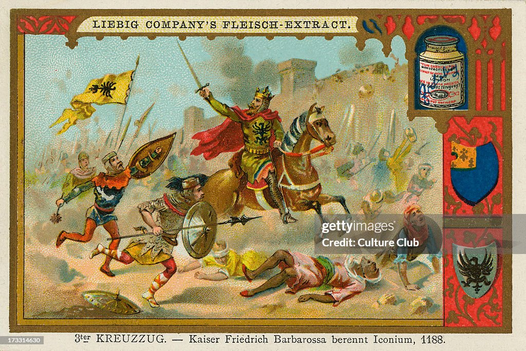 Frederick I Barbarossa at the Battle of Iconium