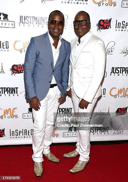 Antoine Von Boozier and Andre Von Boozier attend "Inspired In New York" event on July 11, 2013 in New York, United States.