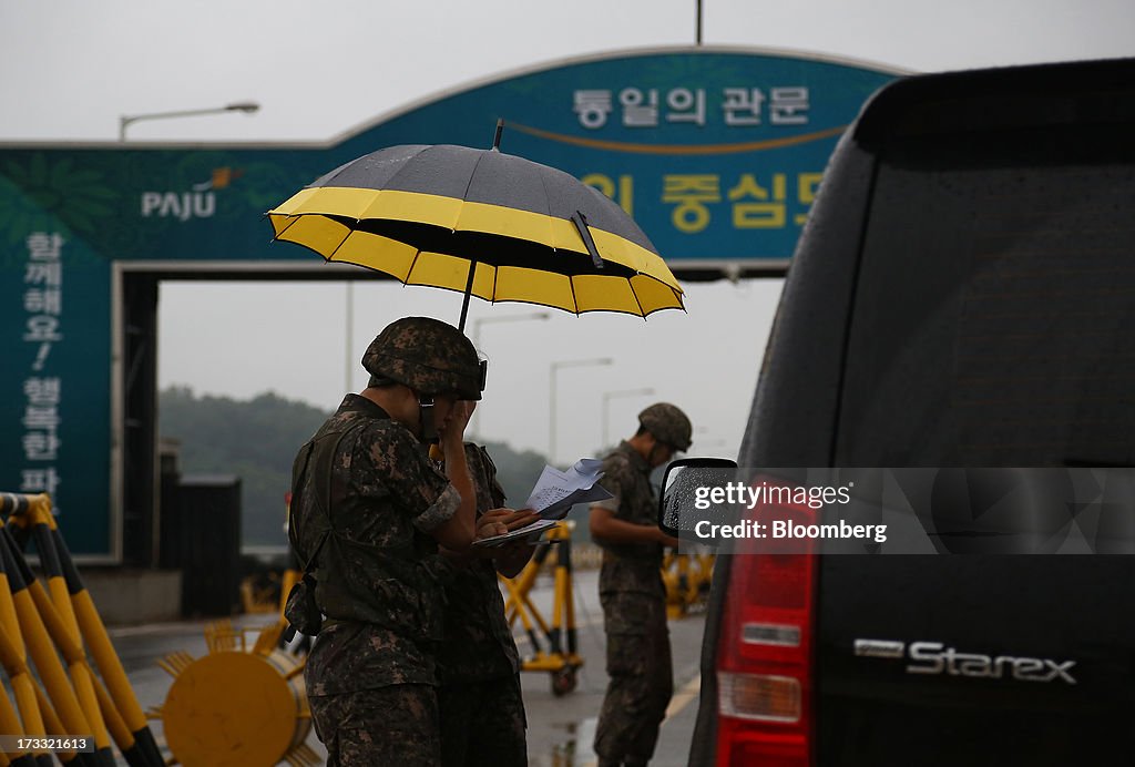 Images At Customs, Immigration and Quarantine Office Area As North South Korea Talks Continue