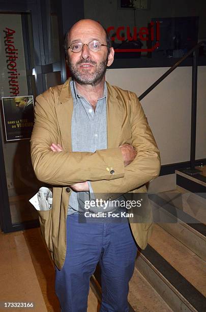 Actor Gilles Gaston Dreyfus attends the ' Florides' : Margot Abascal's Short Movie Screening Cocktail at the SACD on July 11, 2013 in Paris, France.