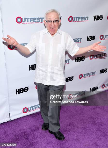 Actor Leslie Jordan arrives at the 2013 Outfest Opening Night Gala of C.O.G. At The Orpheum Theatre on July 11, 2013 in Los Angeles, California.