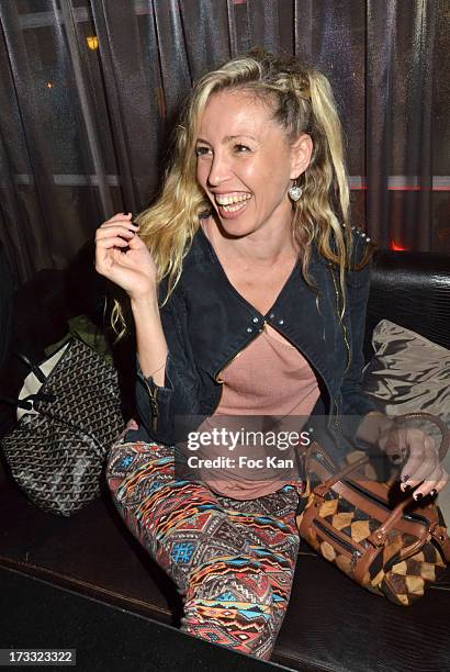 Presenter Nadia Anebri from 'Le juste Prix' attends the 'Apero Chic' Party At Hotel Pershing Hall on July 11, 2013 in Paris, France.