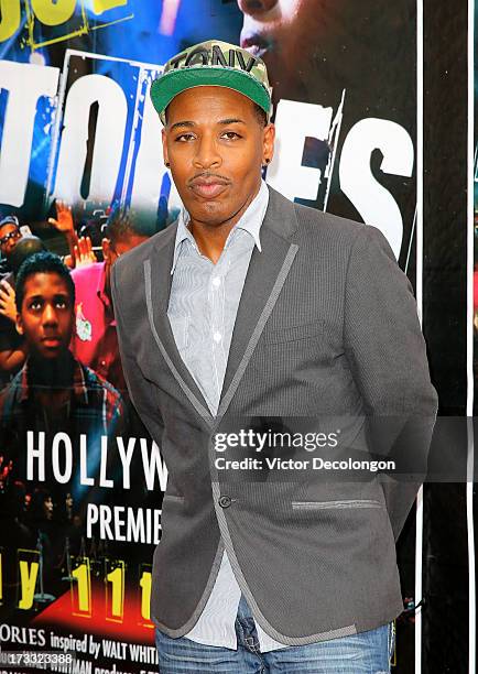 Celebrity choreographer Tony Michaels arrives for the premiere of "Soul Stories" on July 11, 2013 in Los Angeles, California.