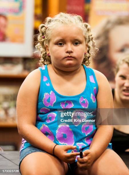 Alana "Honey Boo Boo" Thompson attends the "How to Honey Boo Boo: The Complete Guide" Book Event at the Barnes and Nobles on July 11, 2013 in Mclean,...