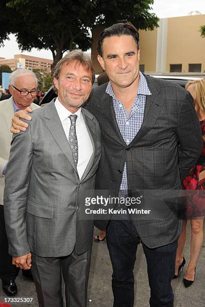 Lionsgate Motion Picture Group co-chairman Patrick Wachsberger Producer Mark Vahradian attend the premiere of Summit Entertainment's "RED 2" at...