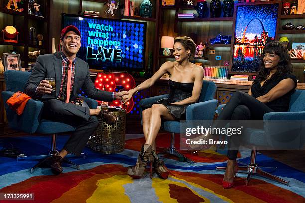 Pictured : Andy Cohen, Ciara and Aisha Tyler -- Photo by: Charles Sykes/Bravo/NBCU Photo Bank via Getty Images