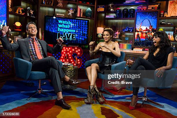 Pictured : Andy Cohen, Ciara and Aisha Tyler -- Photo by: Charles Sykes/Bravo/NBCU Photo Bank via Getty Images