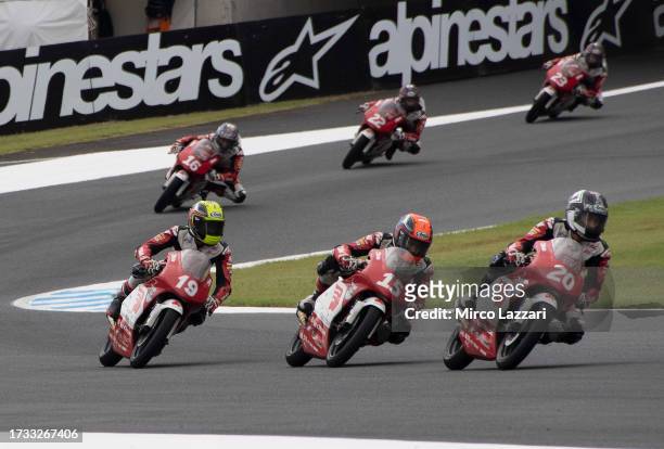 Jakkreephat Phuettisa of Thailand leads the field during the Idemitsu Asian Talent Cup race 2 during the MotoGP of Japan - Race at Twin Ring Motegi...