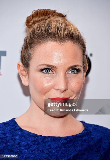 Actress June Diane Raphael arrives at the 2013 Outfest Opening Night Gala of C.O.G. At The Orpheum Theatre on July 11, 2013 in Los Angeles,...