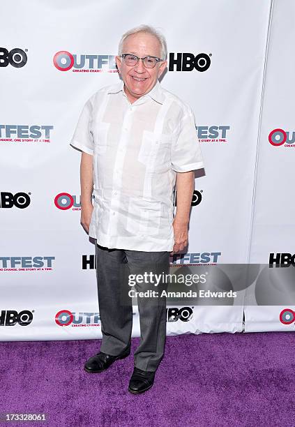 Actor Leslie Jordan arrives at the 2013 Outfest Opening Night Gala of C.O.G. At The Orpheum Theatre on July 11, 2013 in Los Angeles, California.