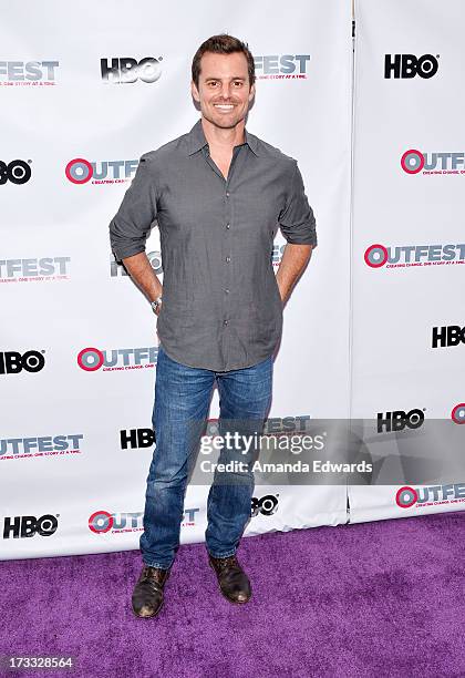 Director Chris Nelson arrives at the 2013 Outfest Opening Night Gala of C.O.G. At The Orpheum Theatre on July 11, 2013 in Los Angeles, California.