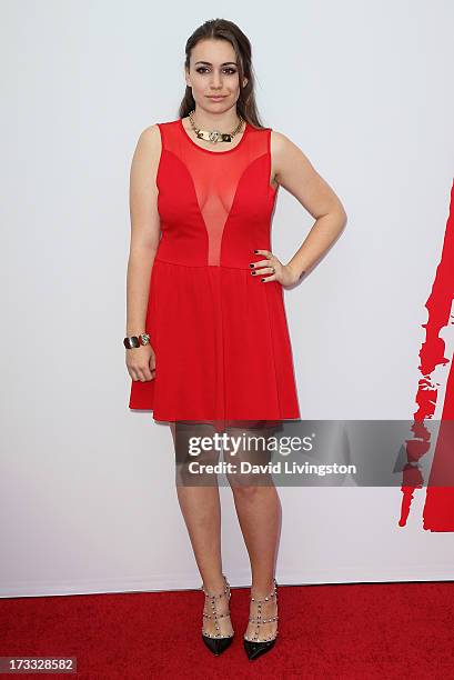 Personality Sophie Simmons attends the premiere of Summit Entertainment's "RED 2" at Westwood Village on July 11, 2013 in Los Angeles, California.